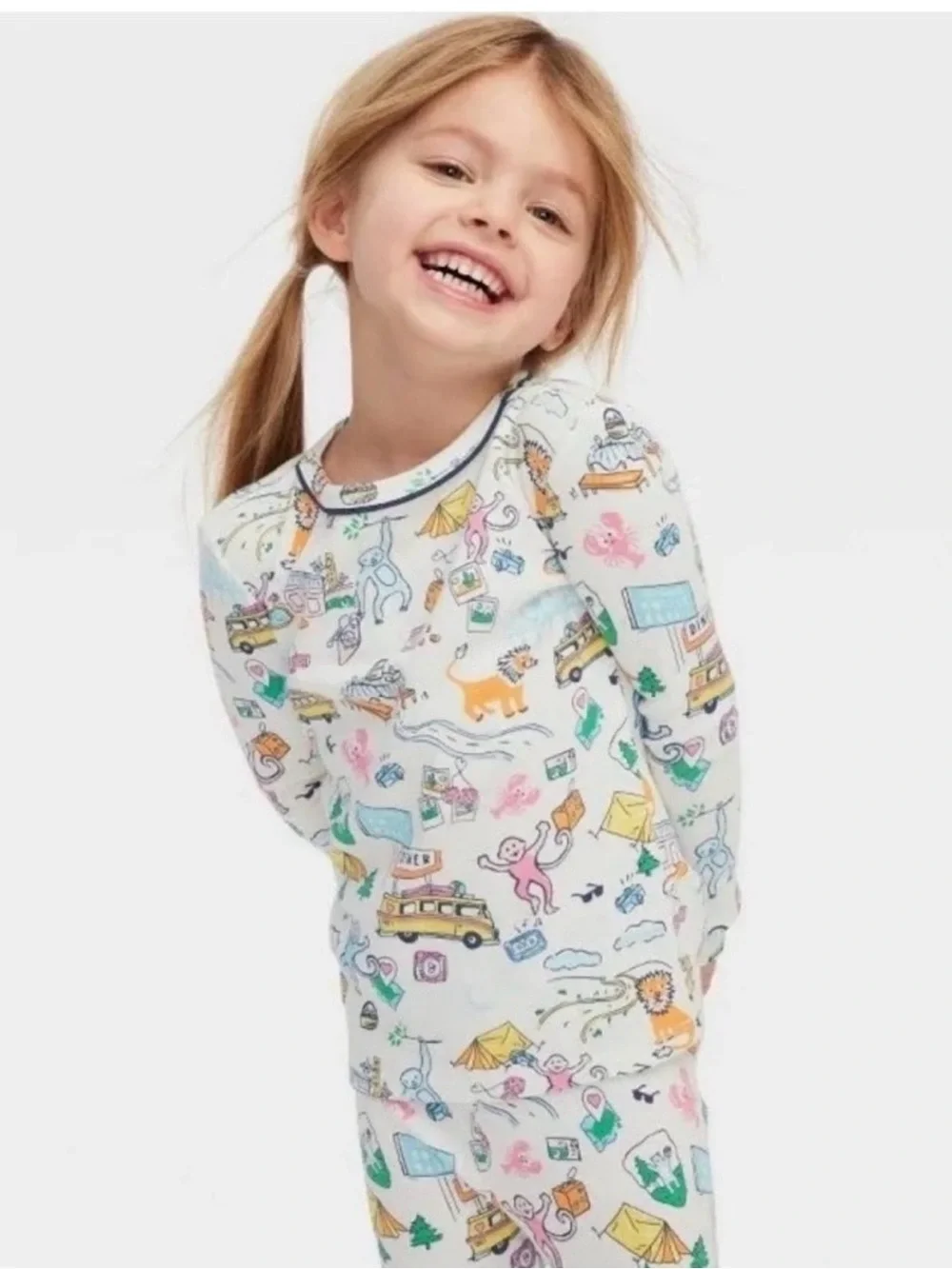 Roller Rabbit Toddler Pajamas - Road Trip - US 3T New